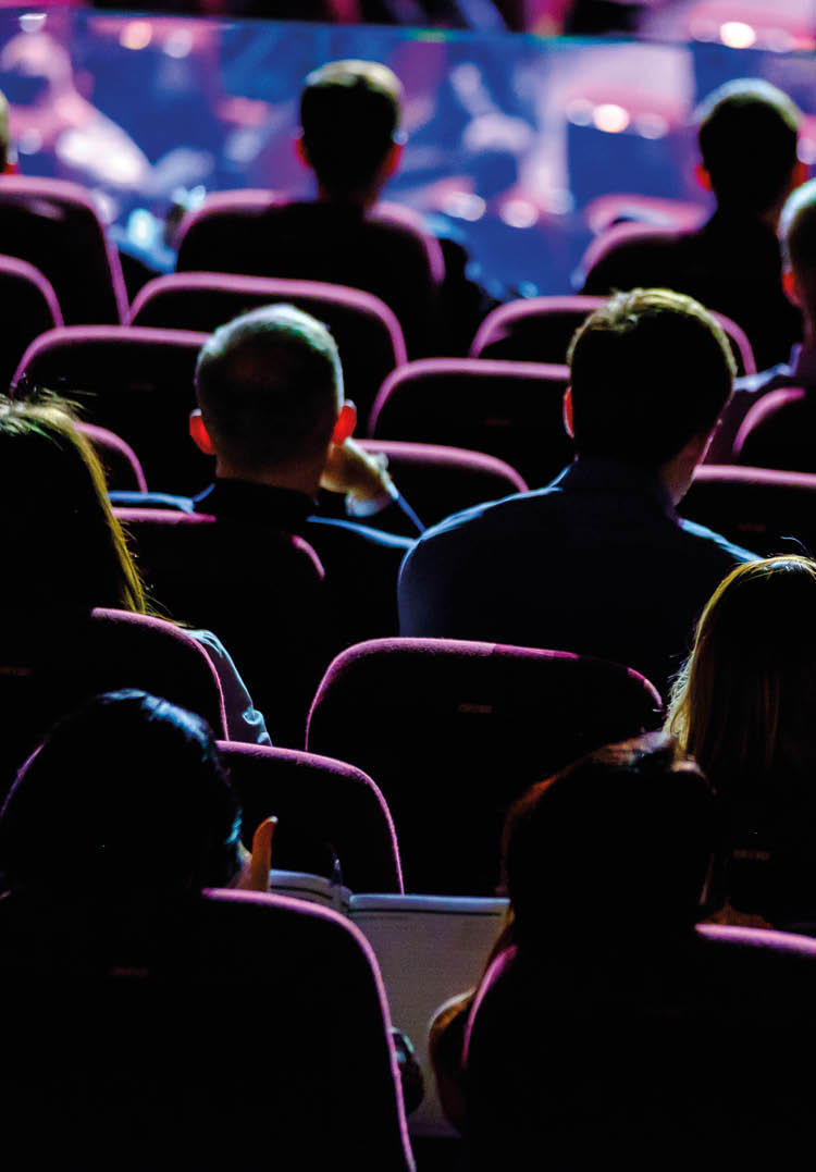 Audience listens to the speech of the lecturer in the conference hall